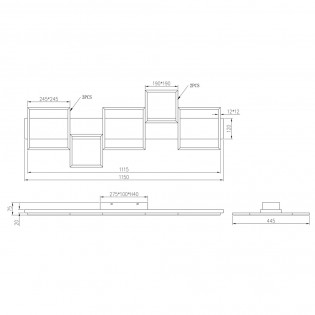 LED Ceiling Flush Light Harper Dimmable (42W)