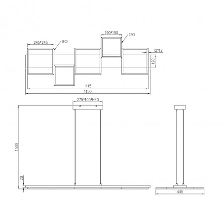 LED-Deckenleuchte Harper Dimmbar (42W)
