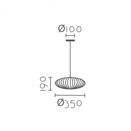 Pendant lamp Oval II