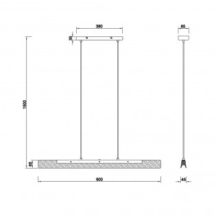 Kerala Dimmbare LED-Deckenleuchte (25W)