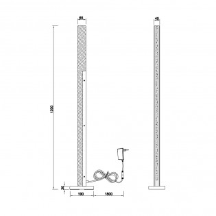Kerala Dimmbare LED-Stehleuchte (16W)