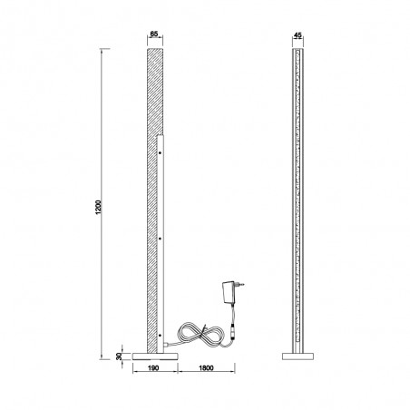 LED Floor Lamp Kerala Dimmable (16W)