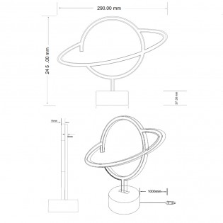 LED Table Lamp Planet (1.60W)