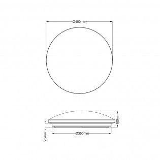 LED Wall Lamp Lunar Dimmable (22W)