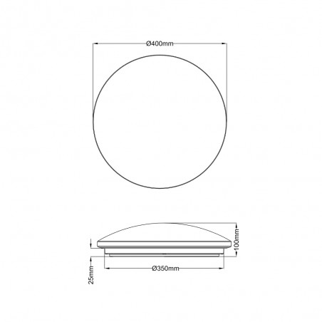 Lunar Dimmbare LED-Wandleuchte (22W)