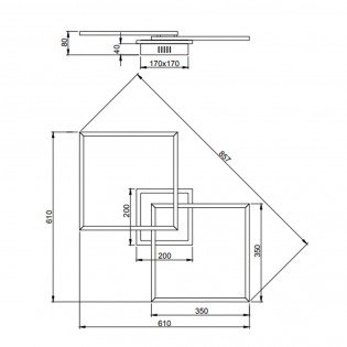 Deckenleuchte Led Arribo II (36W)