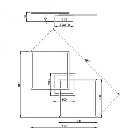 Deckenleuchte Led Arribo II (36W)