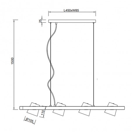 Pendant lamp Bell