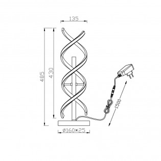 Sequence Dimmbare LED-Tischleuchte (20,5 W)