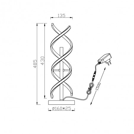 Sequence Dimmbare LED-Tischleuchte (20,5 W)