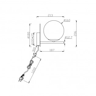 Wall Lamp Pure Smoked