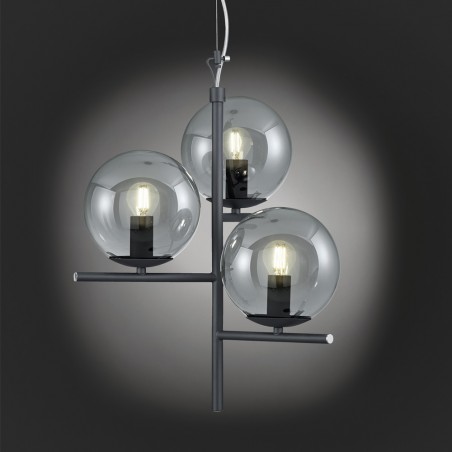 Ceiling Lamp Pure Smoked (3 lights)