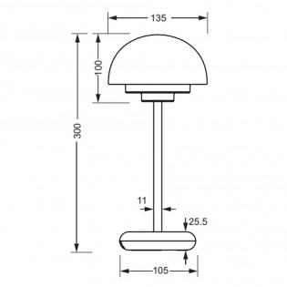 Table lamp Led Elliot (2W)