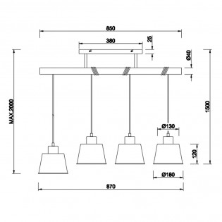 Pendant lamp Harris