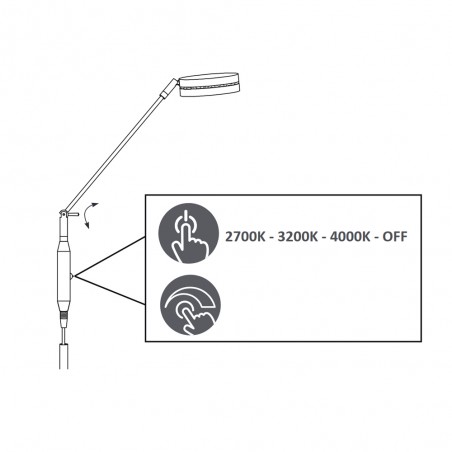 Franklin Dimmbare LED Stehleuchte (6,5W)
