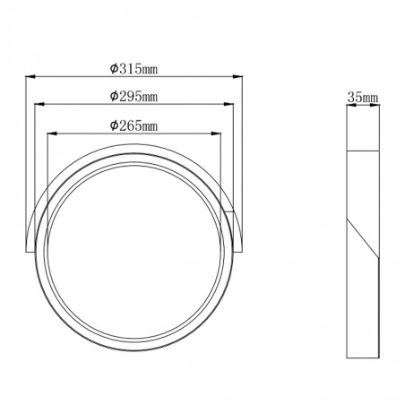 Flush Light Led Jano (20W)