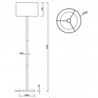 Floor lamp Korba