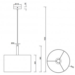 Pendant lamp Korba