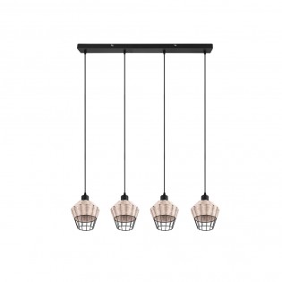 Regleta de techo Borka (4 luces)