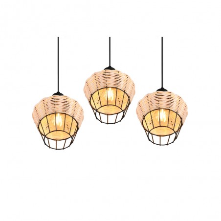 Lámpara colgante Borka (3 luces)