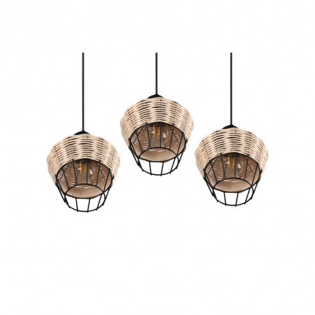 Lámpara colgante Borka (3 luces)