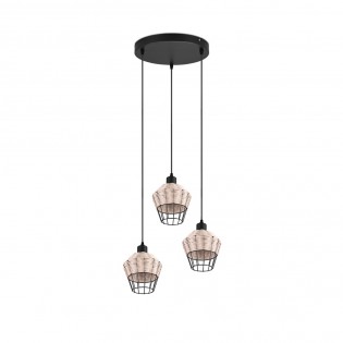 Lámpara colgante Borka (3 luces)
