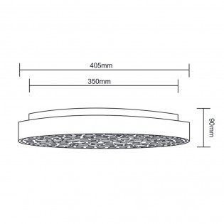 LED Ceiling Flush Light Chizu RGB (22W)