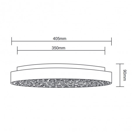 LED Ceiling Flush Light Chizu RGB (22W)