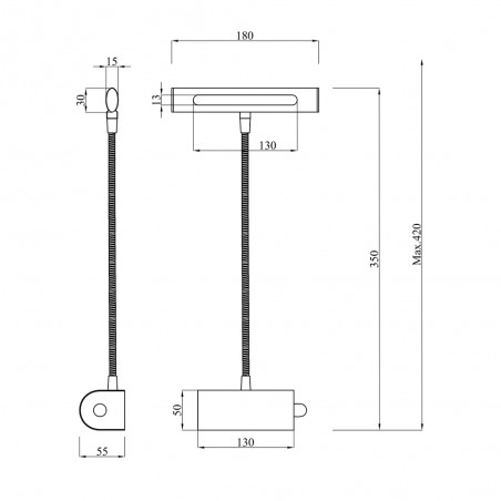 Curtis schaltbare LED-Panel-Beleuchtung (4W)