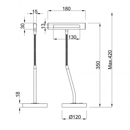 Curtis LED-Tischlampe (4W)
