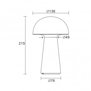 Lennon Led Nachttischlampe (2W)
