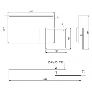 Flush Light Led Padella II (25W)