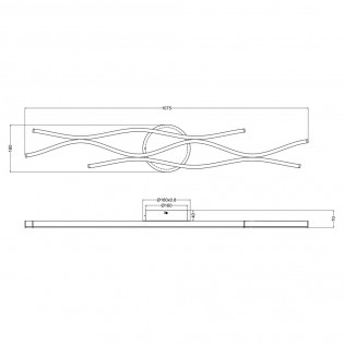 Blaze Dimmbare LED-Deckenleuchte (35W)