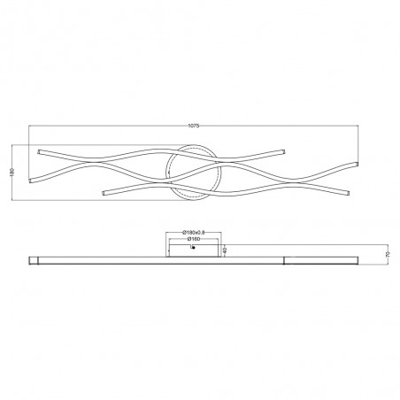 Blaze Dimmbare LED-Deckenleuchte (35W)