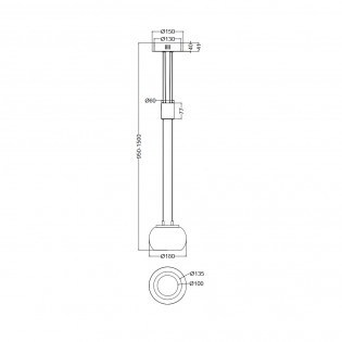 LED Pendant Lamp Madison Opal Dimmable (8W)