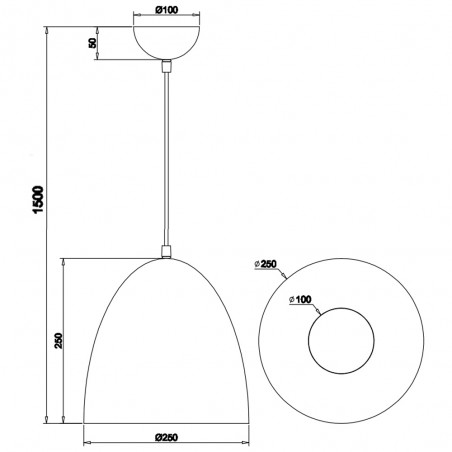 Pendant lamp Tilda