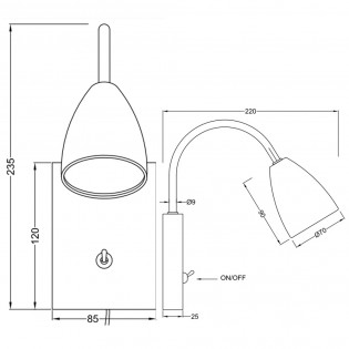 Wall lamp Wanda II