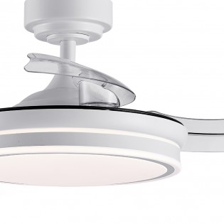 LED-Lüfter mit einziehbaren Flügeln Perla Mini White CCT (46W)