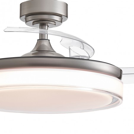 LED-Lüfter mit klappbaren Flügeln Oroel Nickel CCT (45W)