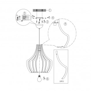 Pendant Lamp Wood