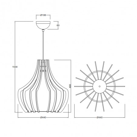 Pendant Lamp Wood