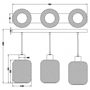 Ceiling lamp Calimero