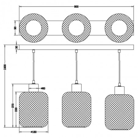 Ceiling lamp Calimero