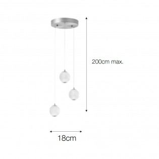 LED Cluster Pendant Lamp Acrobat (3x5W)