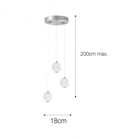 LED Cluster Pendant Lamp Acrobat (3x5W)