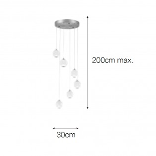 LED Cluster Pendant Lamp Acrobat (6x5W)