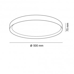 LED Ceiling Flush Light Cres CCT (50W)