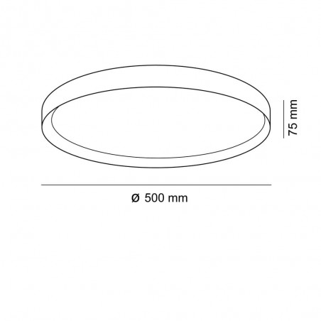 LED Ceiling Flush Light Cres CCT (50W)