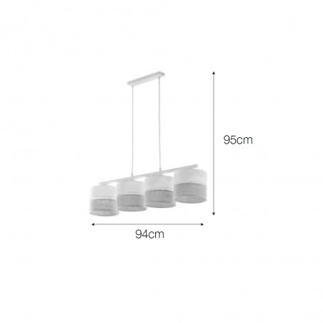 Ceiling Track Lamp Blancolino (4 lights)