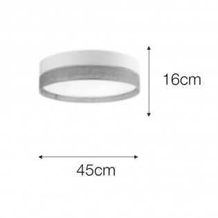 Ceiling Flush Lamp Blancolino (3 lights)